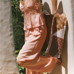 Spell Boudoir Pants in Coral Gold